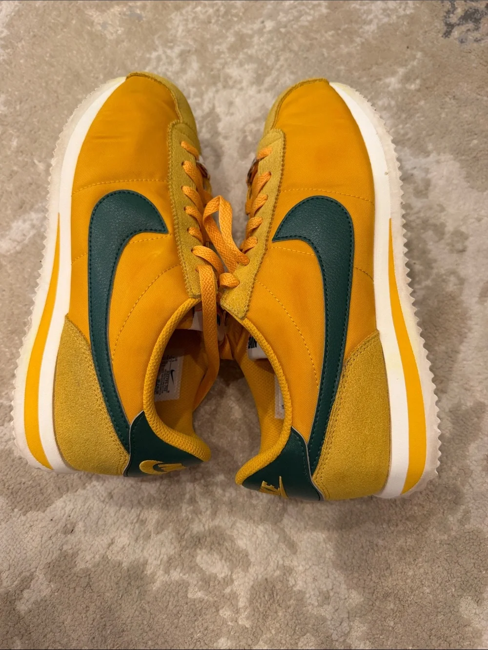 Nike Cortez TXT sneakers in yellow and green Size 9.5